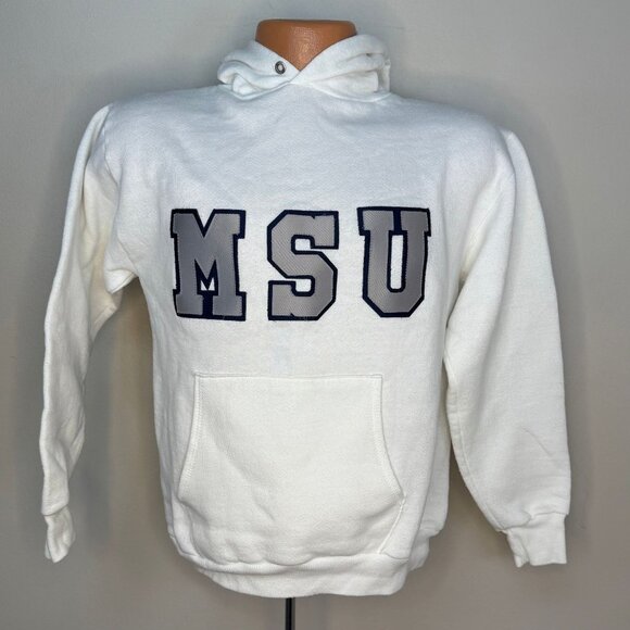 Vintage 1980s MSU Hooded Sweatshirt, Memphis State University, Sportswear Size M - Picture 1 of 3